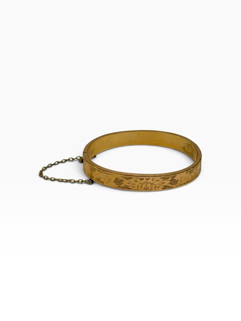 Vintage Victorian Gold-Filled Hinged Bangle